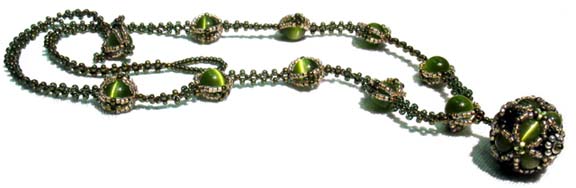 Octahderal Cluster Necklace