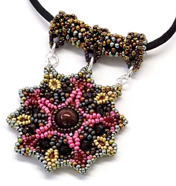 Wisdom Mandala in Pink and Bronze